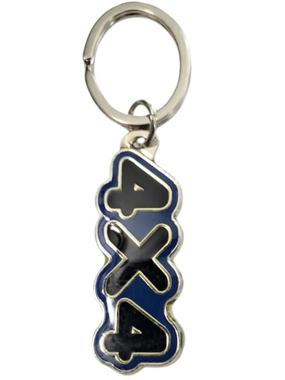 SWIBCO NW0T Blue & Black Galaxy Keychain Silver Metal 4X4
